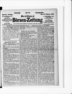 Berliner Börsen-Zeitung vom 16.02.1877