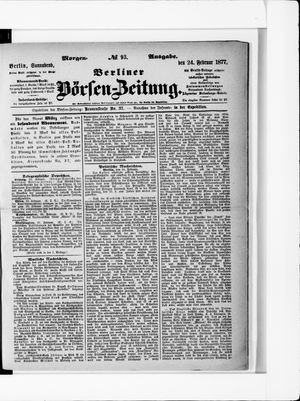 Berliner Börsen-Zeitung vom 24.02.1877