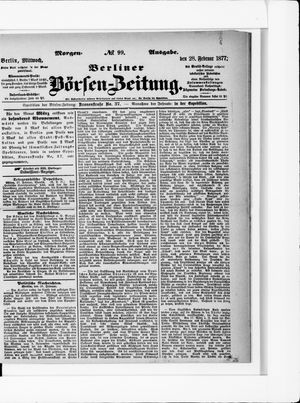 Berliner Börsen-Zeitung vom 28.02.1877