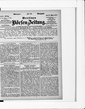 Berliner Börsen-Zeitung vom 23.03.1877