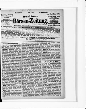 Berliner Börsen-Zeitung vom 23.03.1877