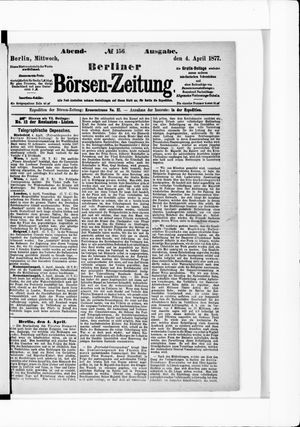 Berliner Börsen-Zeitung vom 04.04.1877