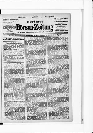 Berliner Börsen-Zeitung vom 07.04.1877
