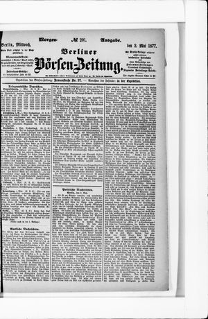Berliner Börsen-Zeitung on May 2, 1877
