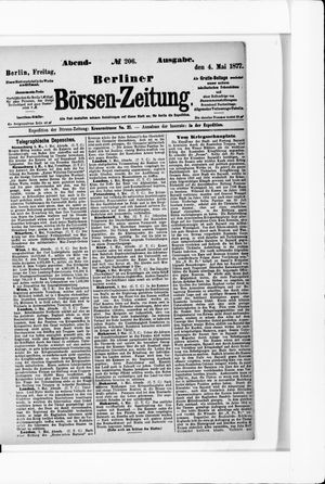 Berliner Börsen-Zeitung vom 04.05.1877