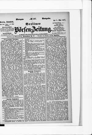 Berliner Börsen-Zeitung vom 05.05.1877