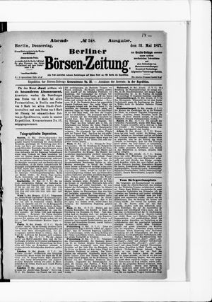 Berliner Börsen-Zeitung vom 31.05.1877