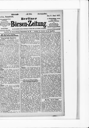 Berliner Börsen-Zeitung vom 09.06.1877