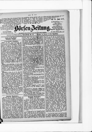 Berliner Börsen-Zeitung on Jun 13, 1877