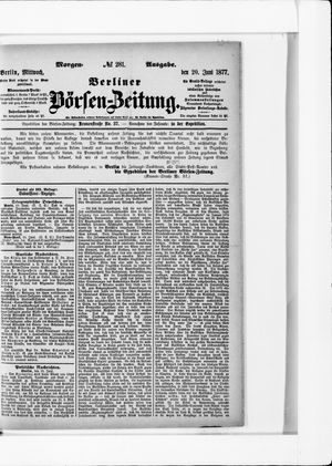 Berliner Börsen-Zeitung on Jun 20, 1877
