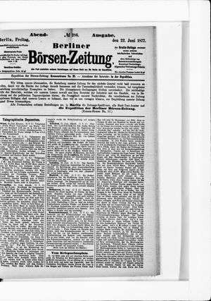 Berliner Börsen-Zeitung vom 22.06.1877