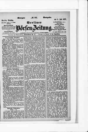 Berliner Börsen-Zeitung vom 03.07.1877