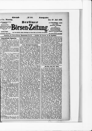 Berliner Börsen-Zeitung vom 10.07.1877