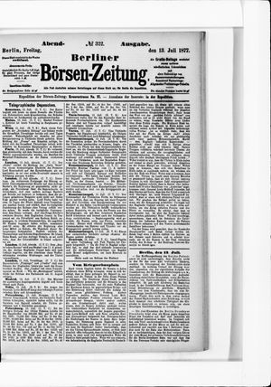 Berliner Börsen-Zeitung vom 13.07.1877