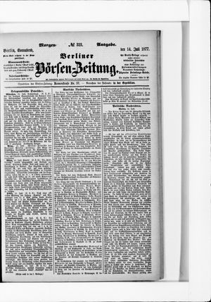 Berliner Börsen-Zeitung vom 14.07.1877