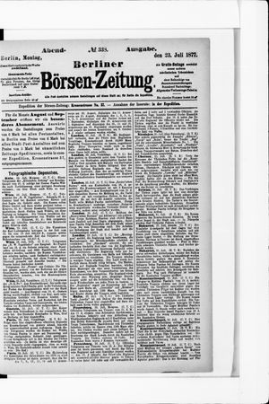 Berliner Börsen-Zeitung vom 23.07.1877