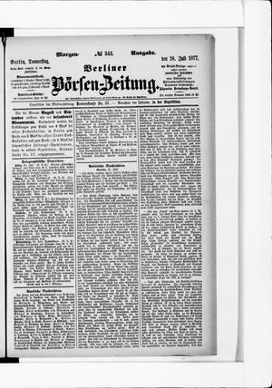 Berliner Börsen-Zeitung on Jul 26, 1877
