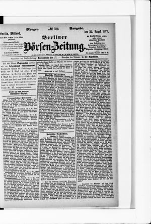 Berliner Börsen-Zeitung on Aug 22, 1877