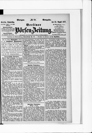 Berliner Börsen-Zeitung vom 23.08.1877
