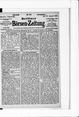 Berliner Börsen-Zeitung vom 23.08.1877