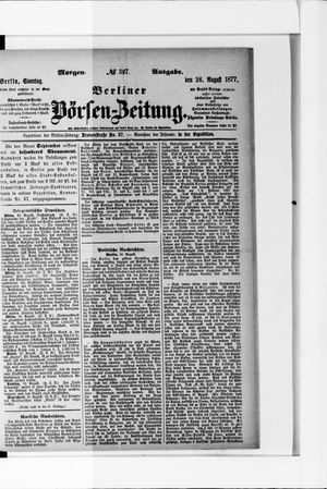 Berliner Börsen-Zeitung vom 26.08.1877