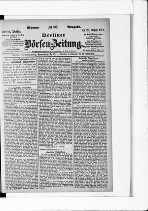 Berliner Börsen-Zeitung vom 28.08.1877