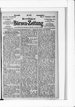 Berliner Börsen-Zeitung vom 01.09.1877