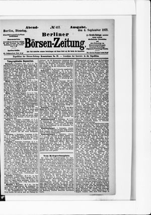 Berliner Börsen-Zeitung vom 04.09.1877