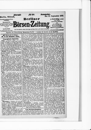 Berliner Börsen-Zeitung vom 12.09.1877