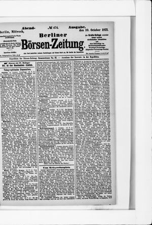 Berliner Börsen-Zeitung on Oct 10, 1877