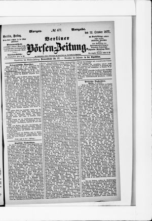 Berliner Börsen-Zeitung vom 12.10.1877