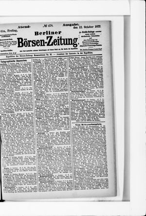 Berliner Börsen-Zeitung vom 12.10.1877