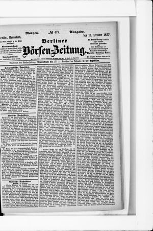 Berliner Börsen-Zeitung on Oct 13, 1877