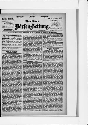 Berliner Börsen-Zeitung vom 24.10.1877