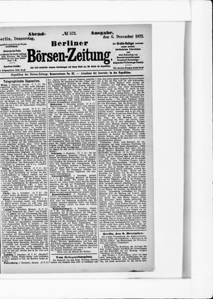 Berliner Börsen-Zeitung vom 06.12.1877