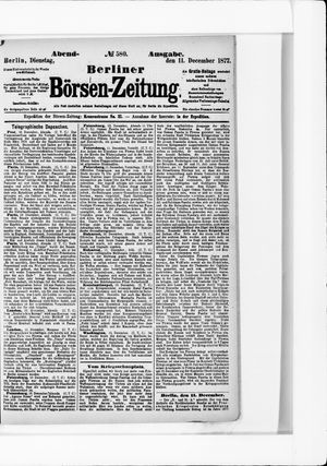 Berliner Börsen-Zeitung vom 11.12.1877