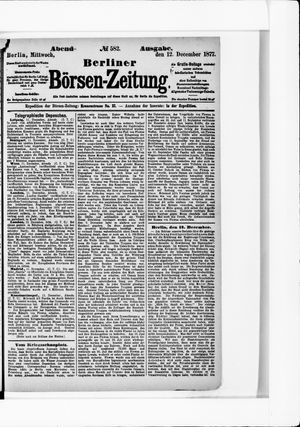Berliner Börsen-Zeitung vom 12.12.1877