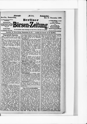 Berliner Börsen-Zeitung vom 13.12.1877