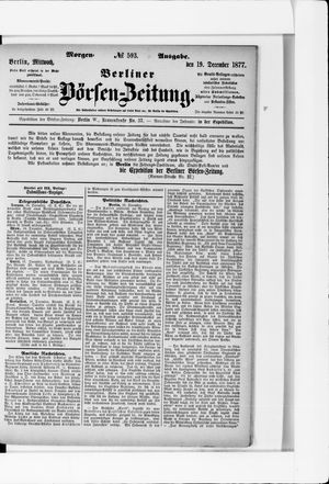 Berliner Börsen-Zeitung vom 19.12.1877