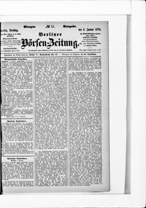 Berliner Börsen-Zeitung vom 08.01.1878