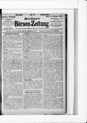 Berliner Börsen-Zeitung vom 12.02.1878