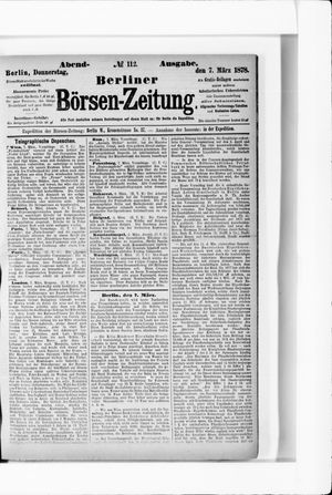 Berliner Börsen-Zeitung vom 07.03.1878