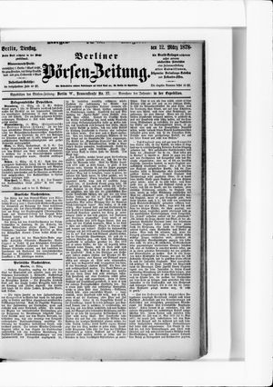 Berliner Börsen-Zeitung vom 12.03.1878