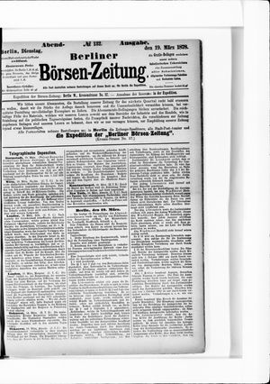 Berliner Börsen-Zeitung vom 19.03.1878