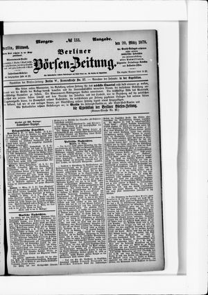 Berliner Börsen-Zeitung vom 20.03.1878