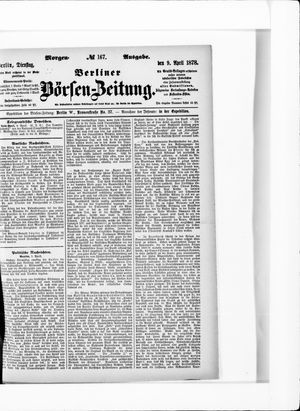 Berliner Börsen-Zeitung vom 09.04.1878