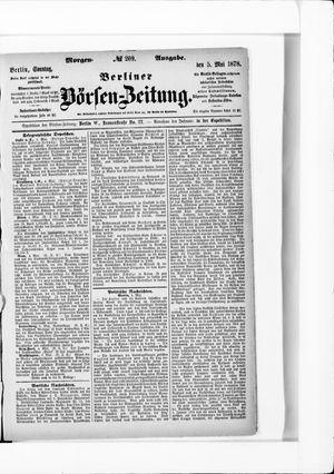 Berliner Börsen-Zeitung vom 05.05.1878