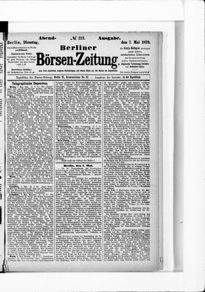 Berliner Börsen-Zeitung vom 07.05.1878