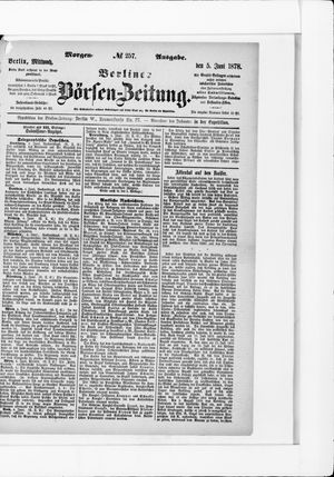 Berliner Börsen-Zeitung vom 05.06.1878