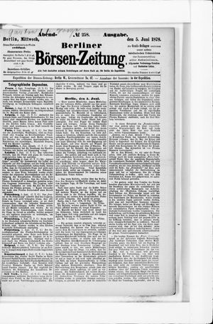 Berliner Börsen-Zeitung on Jun 5, 1878